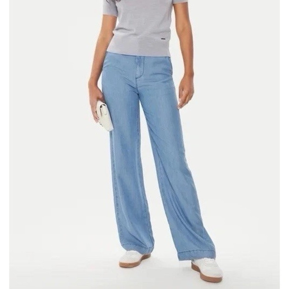 *NWT* United Colors Of Benetton Wide Leg Pants - Women's 6 - Lightweight Casual